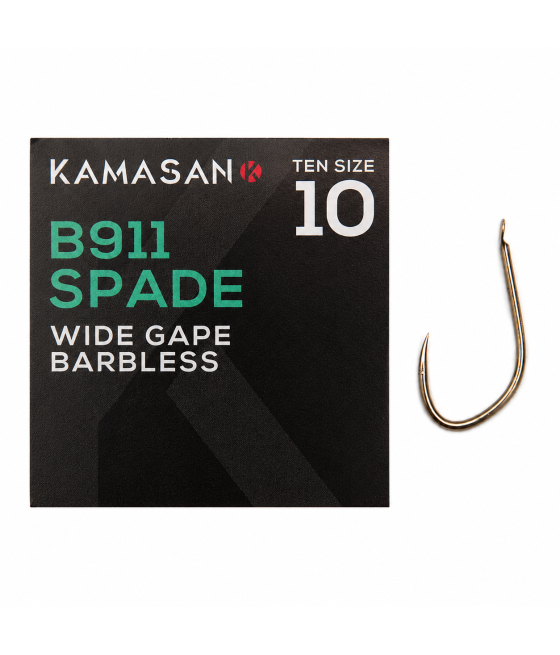 Haczyki Bezzadziorowe Kamasan B911 Spade Roz.10, 10szt.