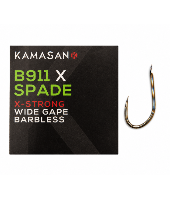 Haczyki Bezzadziorowe Kamasan B911 X Spade X-Strong Roz.12, 10szt.