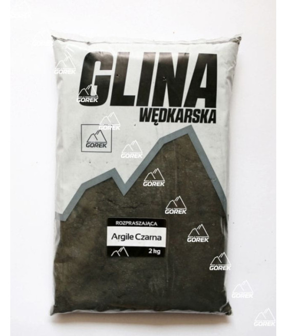 GLINA WĘDKARSKA ROZPRASZAJĄCA ARGILE CZARNA 2KG GÓREK