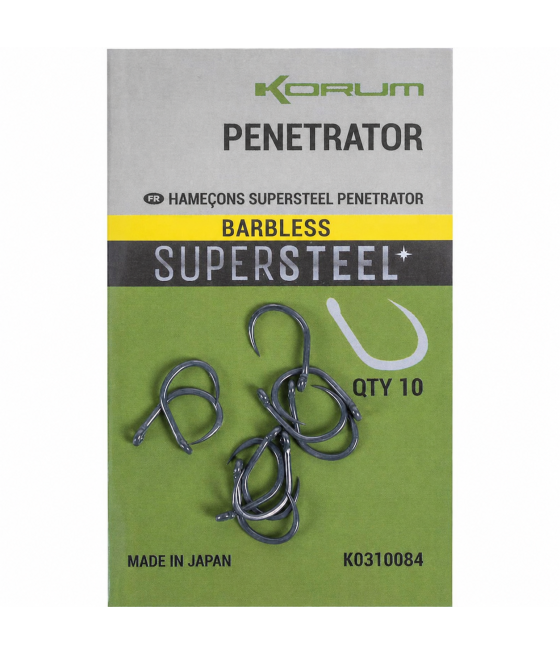 Haczyki Bezzadziorowe Korum Penetrator roz 8 10szt