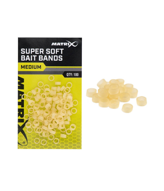 Gumki Do Przynęt Matrix Super Soft Bait Bands Medium Średnie 100szt
