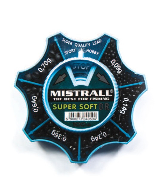 Śrut Drobny Super Soft DR 100g Mistrall 0,09g / 0,14g / 0,24g / 0,36g / 0,64g / 0,70g