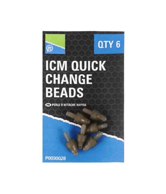 Łączniki Preston ICM Quick Change Beads 6 szt. Do Koszyczków Podajników
