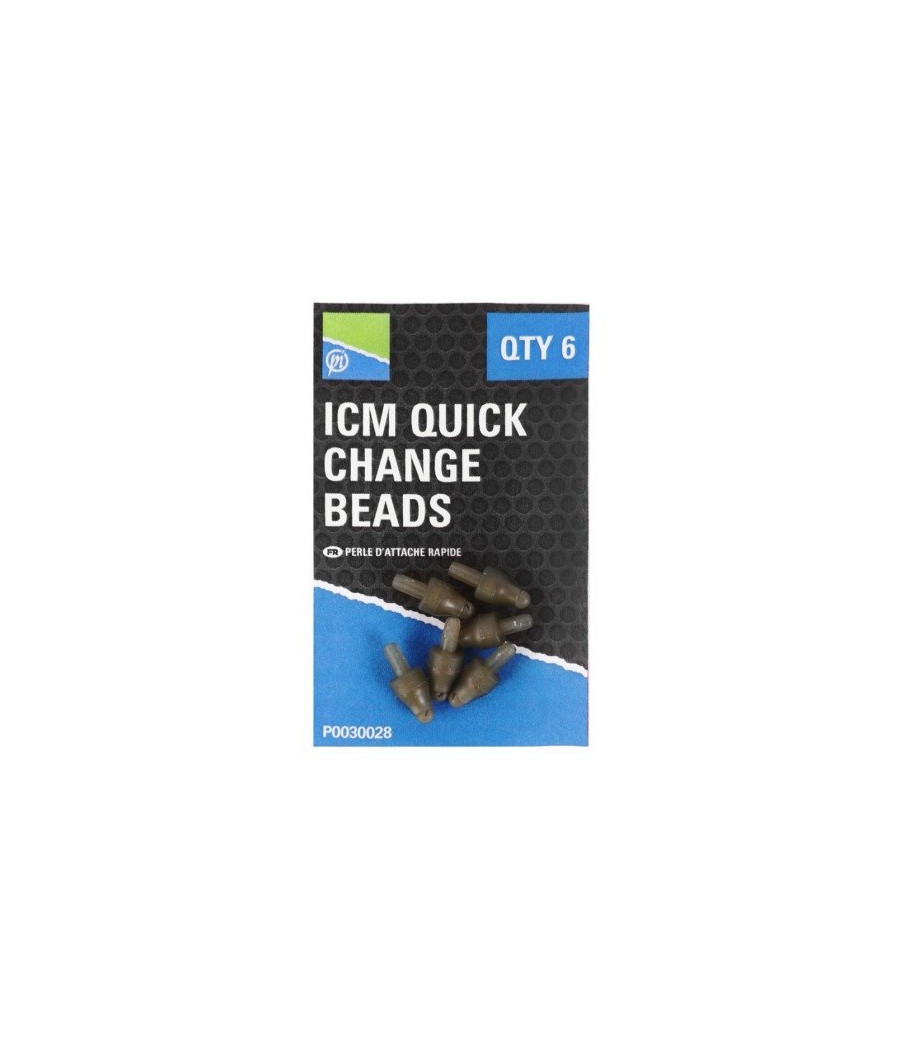 Łączniki Preston ICM Quick Change Beads 6 szt. Do Koszyczków Podajników