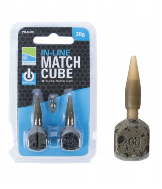 Bombki Ciężarki Preston ICM IN-LINE Match Cube Feeder Bomb 20g 2szt