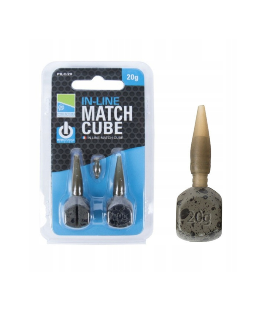 Bombki Ciężarki Preston ICM IN-LINE Match Cube Feeder Bomb 20g 2szt