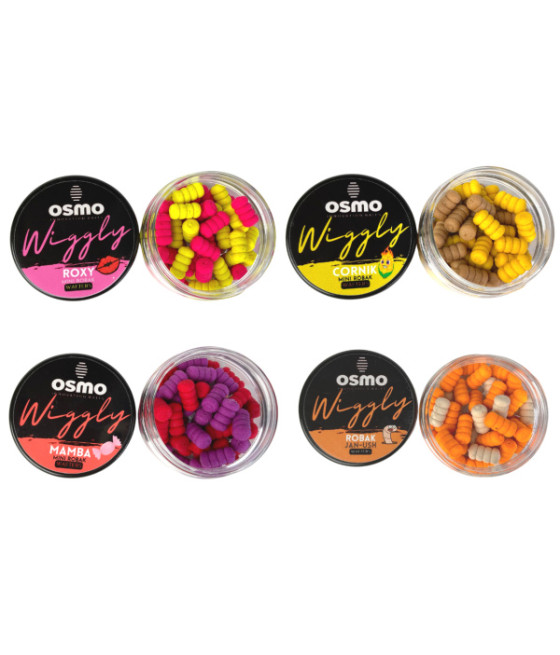 Kulki 4x OSMO WIGGLY Mini Robak MAMBA JAN-USH CORNIK ROXY