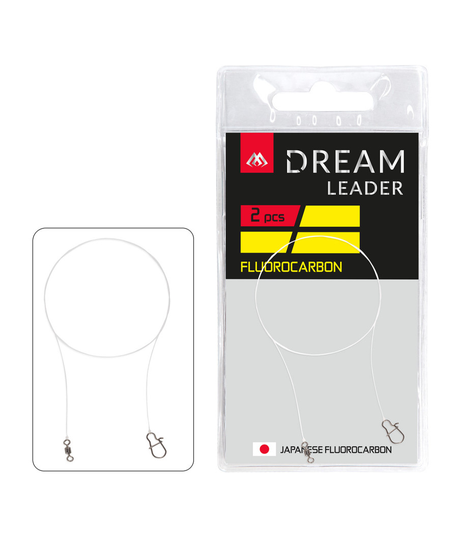 Przypon Okoniowy Fluorocarbon 30cm/10LB/4.45kg Mikado 2szt