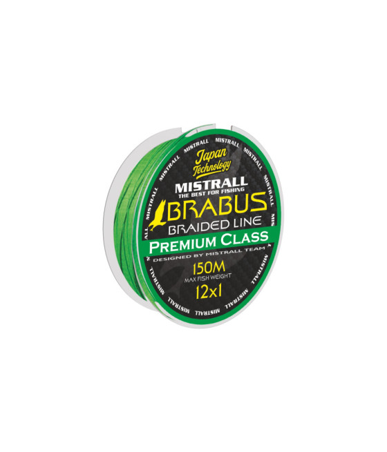 Plecionka 12+1 0,22mm 18,80kg  150m Braver BL Zielona Mistrall