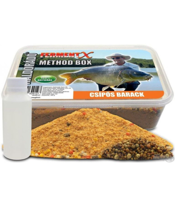 HALDORADO FERMENTX METHOD BOX ZANĘTA 500g +100 ml - OSTRA BRZOSKWINIA
