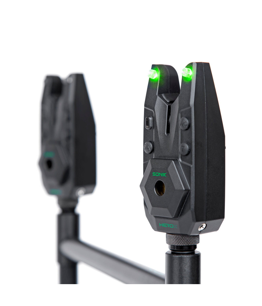 Zestaw Sygnalizatorów Brań Z Centralką Sonik Herox Bite Alarm Set 2+1 + Bivvy Light
