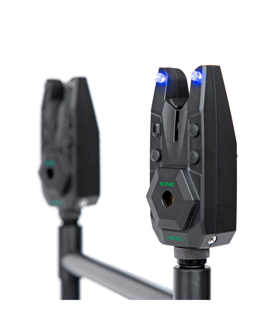Zestaw Sygnalizatorów Brań Z Centralką Sonik Herox Bite Alarm Set 2+1 + Bivvy Light