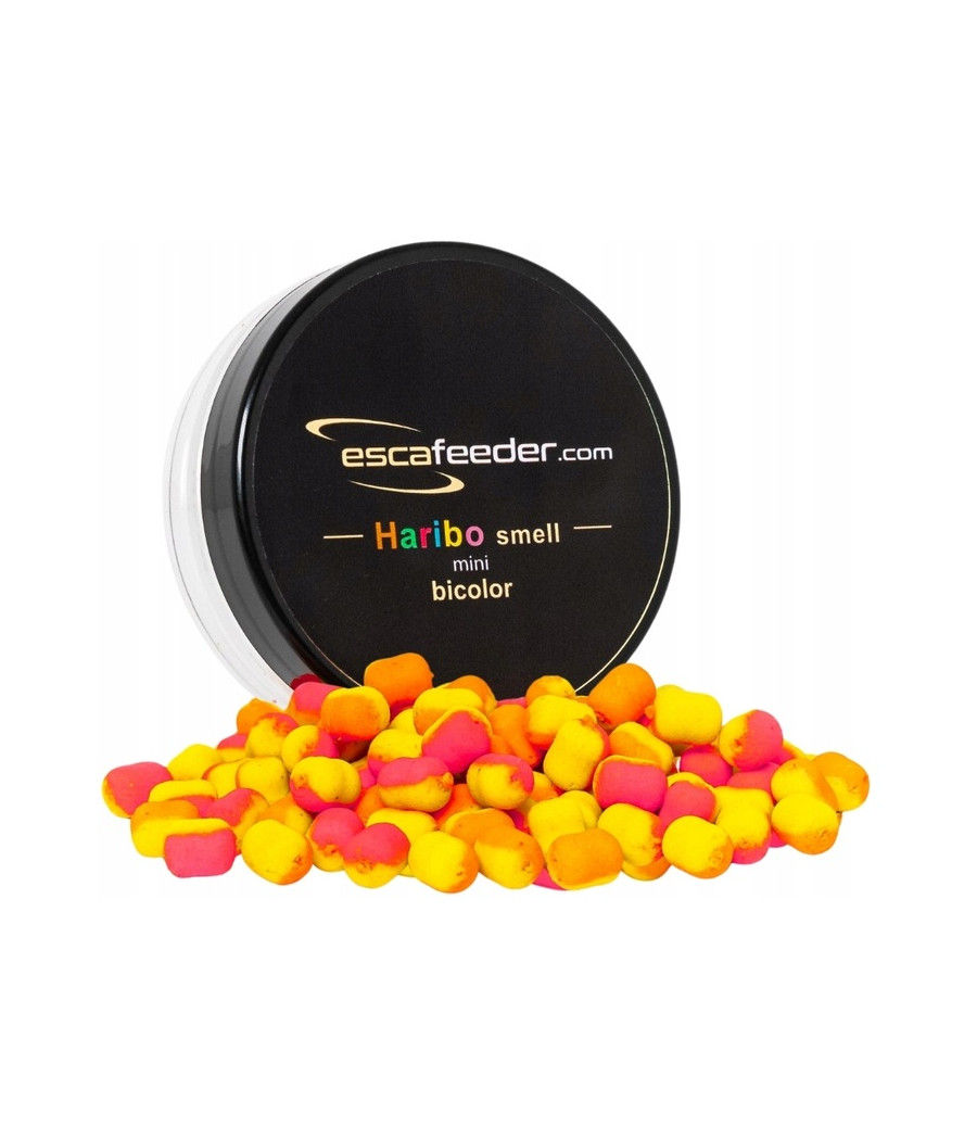Kulki Esca Feeder Wafters Haribo Smell Mini Dual Bicolor 6mm Kulki Esca Feeder Wafters Haribo Smell Mini Dual Bicolor 6mm