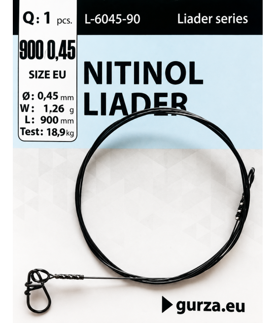 Prypon Spinningowy Nitinol Leader 0,20mm 150mm 3,7kg Gurza
