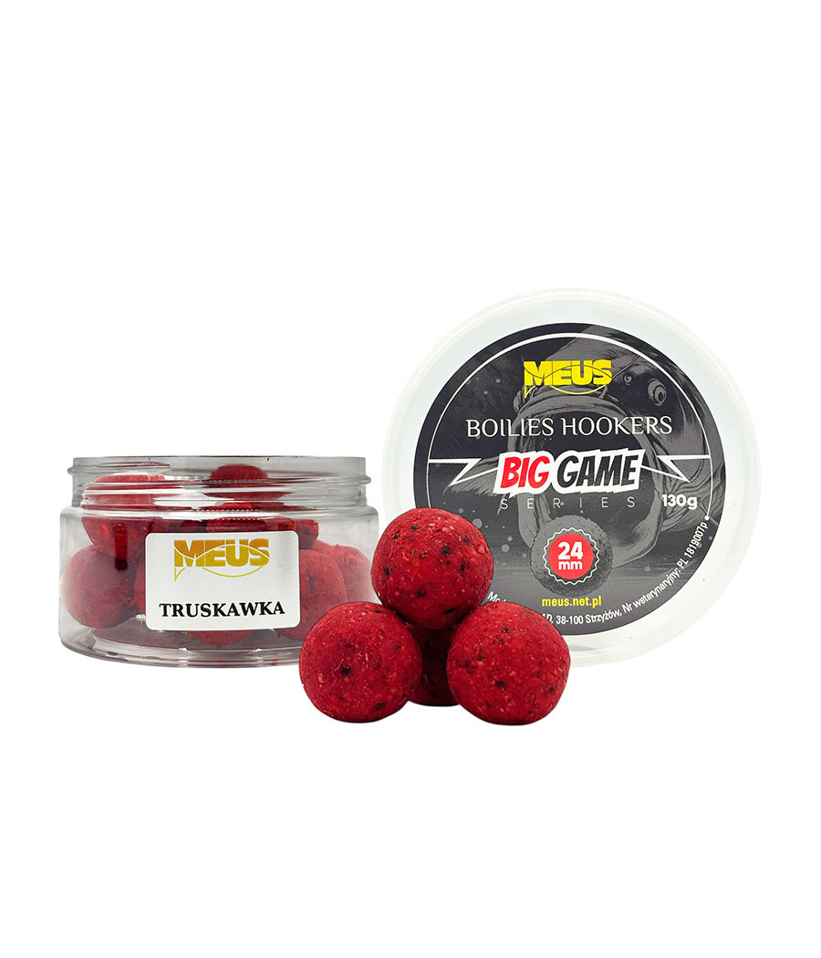 Kulki Hakowe Big Game 24mm Truskawka 130g MEUS
