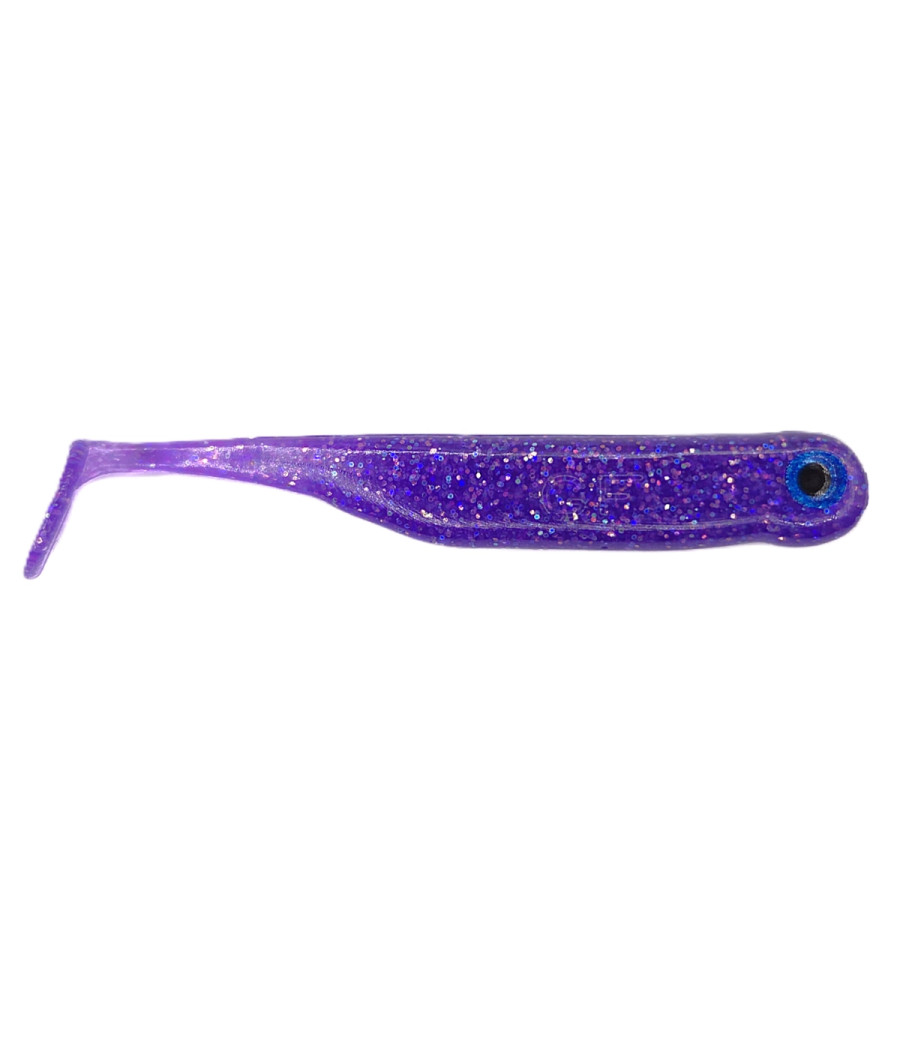 Guma GF1 Ripper 4,9cm Glitter Light Purple 10szt GreatFish