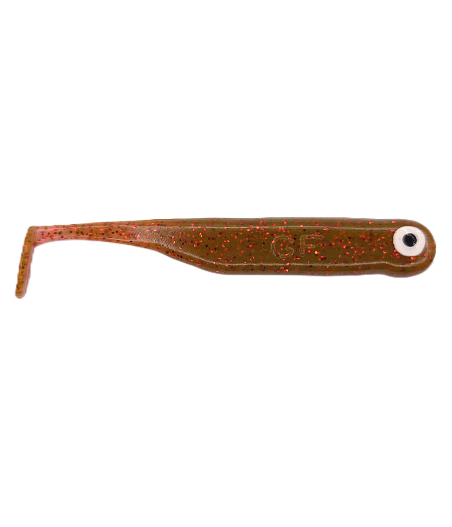 Guma GF1 Ripper 4,9cm Motor Oil Red 10szt GreatFish