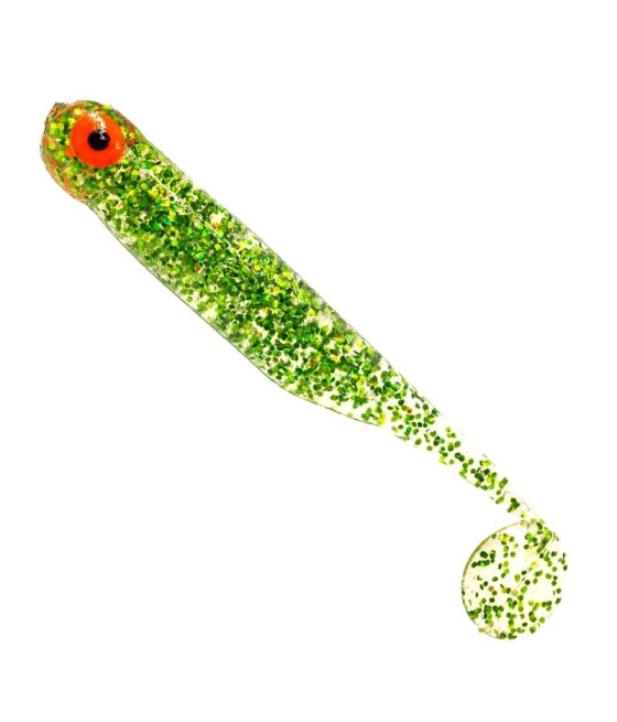 Guma GF1 Ripper 4,9cm Glitter Light Green 10szt GreatFish