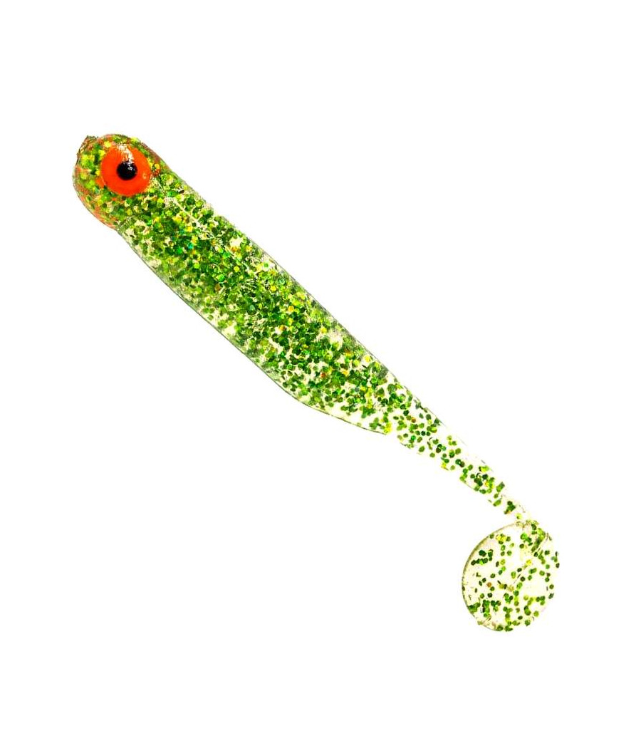 Guma GF1 Ripper 4,9cm Glitter Light Green 10szt GreatFish