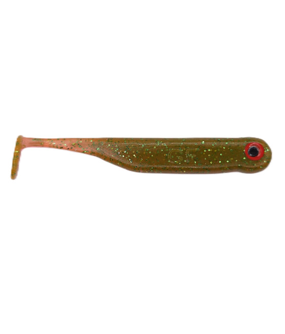 Guma GF1 Ripper 4,9cm Motor Oil Green 10szt GreatFish