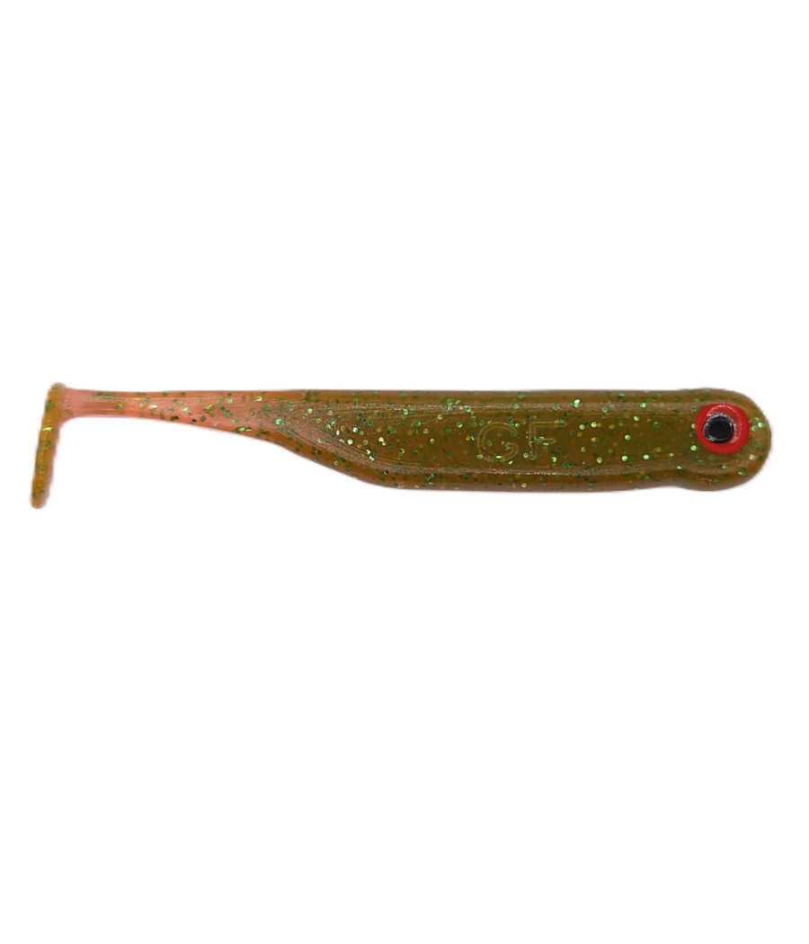 Guma GF1 Ripper 4,9cm Motor Oil Green 10szt GreatFish