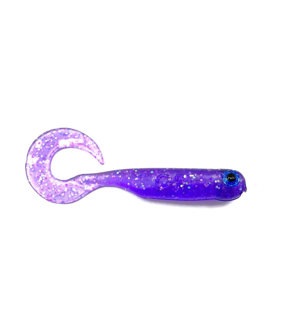 Guma GF1 Twister 4,9cm Glitter Light Purple 10szt GreatFish