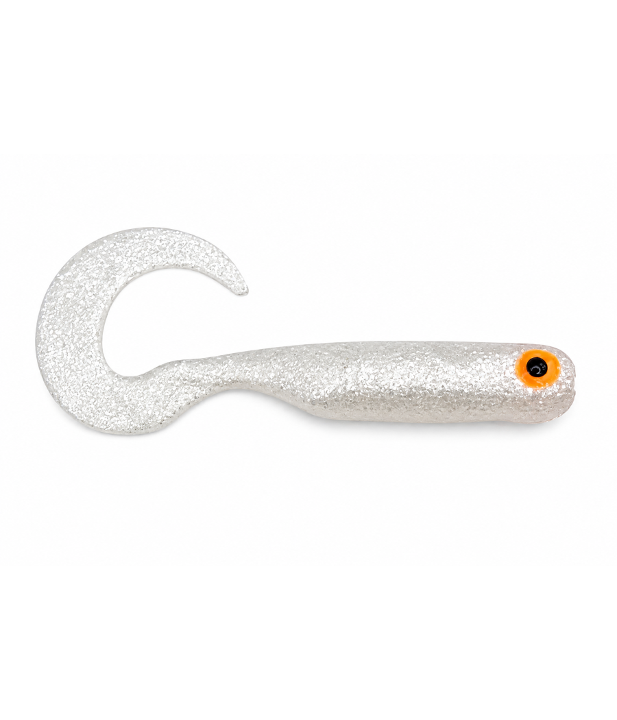 Guma GF1 Twister 4,9cm Silver Pearl 10szt GreatFish