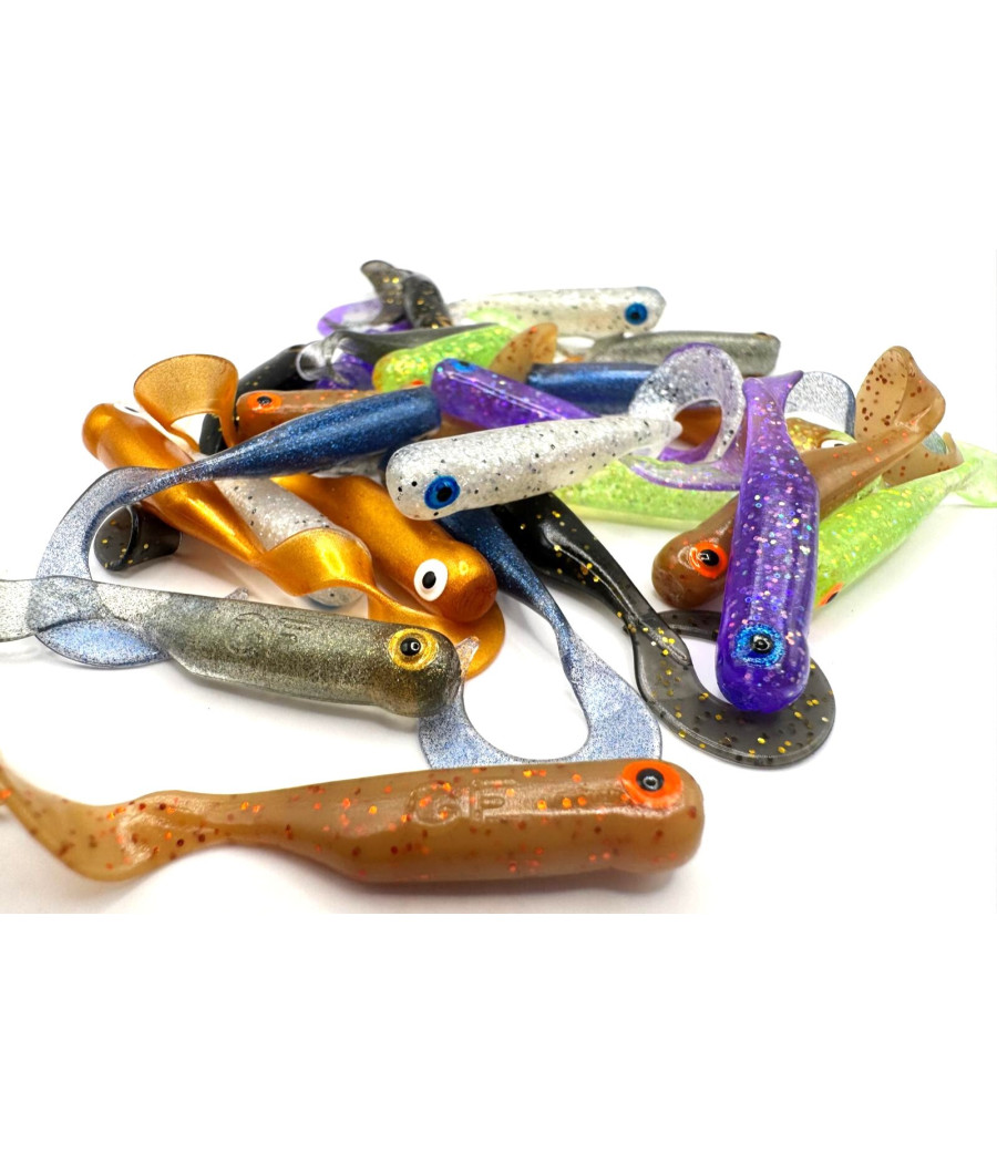 Guma GF1 Twister 4,9cm Multicolor I 24szt GreatFish