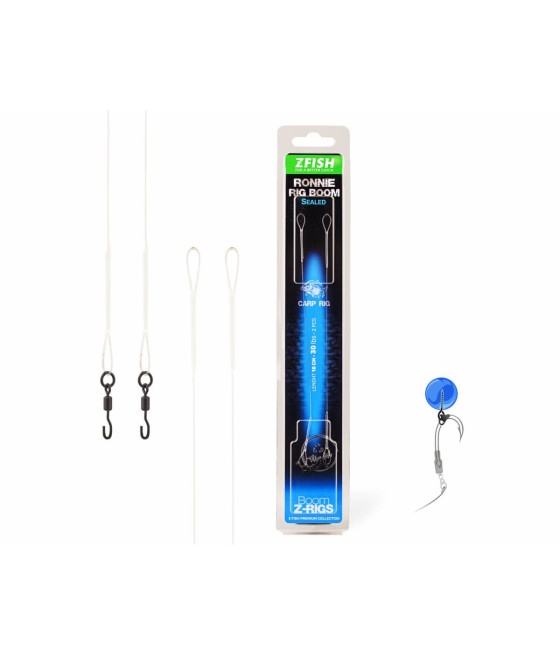 Zgrzewany przypon Ronnie Rig BOOM 18 cm 30 lbs ZFish
