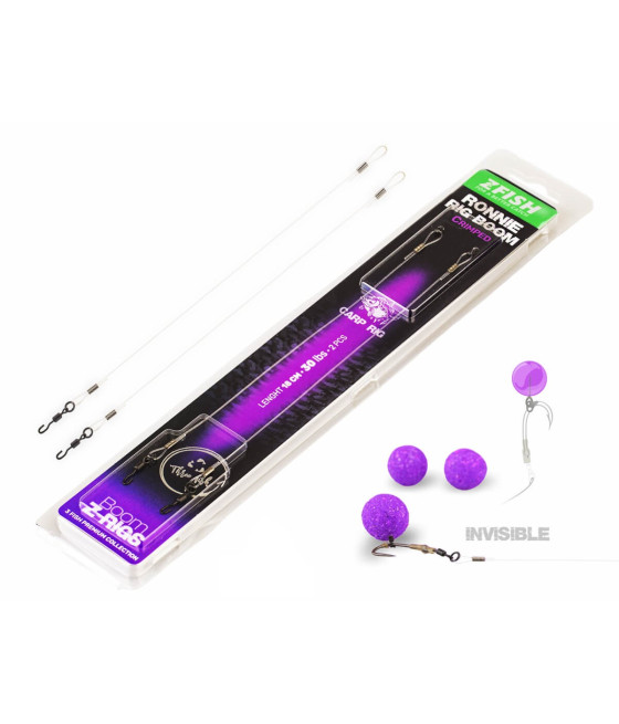 Przypon Zaciskany Ronnie Rig BOOM 18 cm 30 lbs Zfish