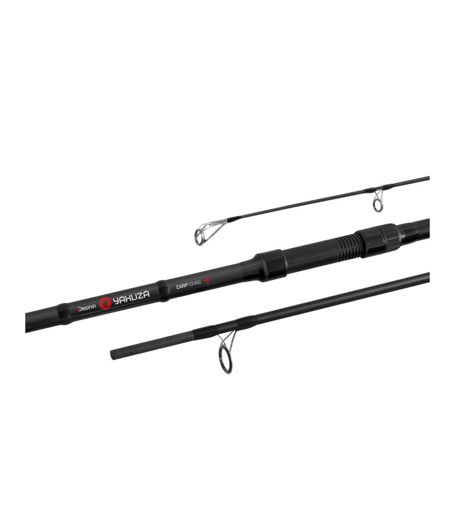 Zestaw Karpiowy Wędka + Kołowrotek + Żyłka + Akcesoria Yakuza Carp 3,60m 3lbs Delphin