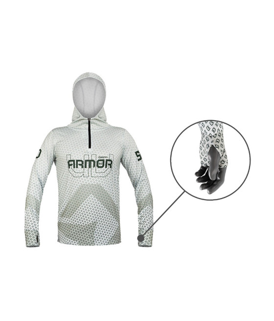 Bluza z Kaprurem UV Armor 50+ Olive Delphin