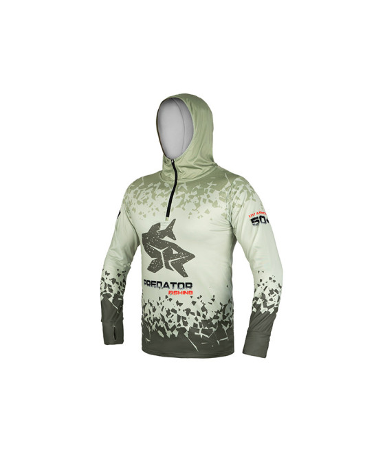 Bluza z Kapturem UV Armor 50+ Predator Delphin