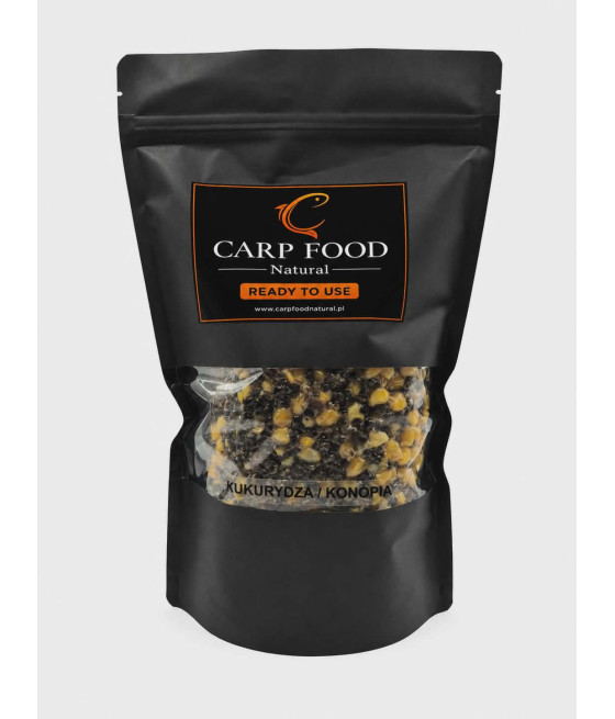 Kukurydza-Konopie 1 kg CARP FOOD