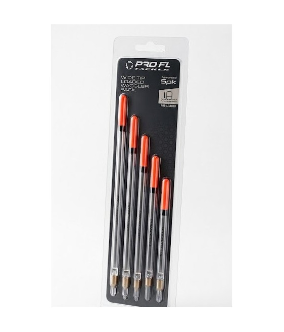 Zestaw Spławików Pellet Waggler Wide Tip Loaded Waggler Pack 5 szt. Pro Fl