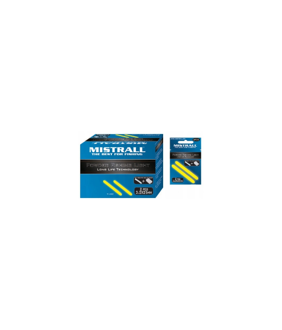 Świetliki 3,0x25mm Nasadki świecące z uchwytem do wędki Mistrall