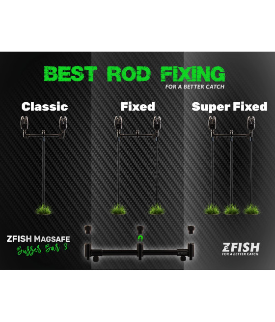 Buzz Bar 3 Rod ZFX Zfish 30-45cm 3 gwinty