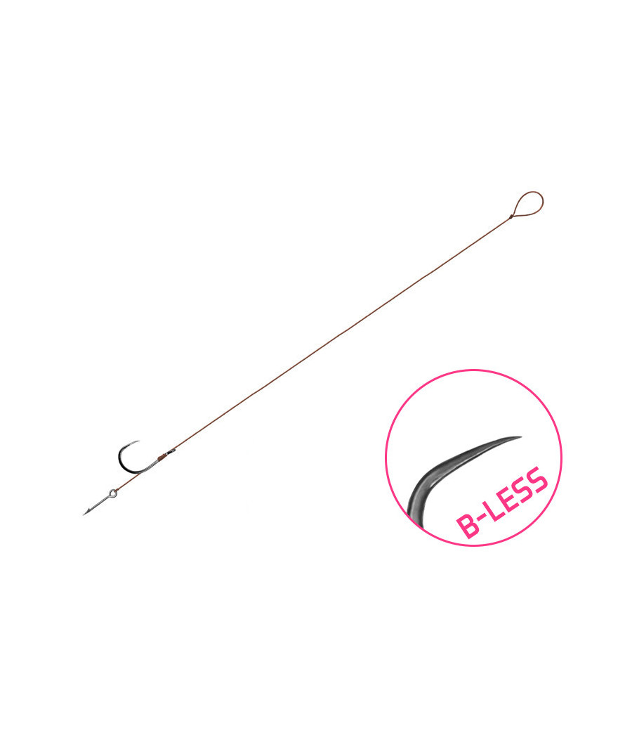 Gotowe Przypony Bezzadziorowe Plecionka Igiełka 8cm roz 10 Delphin 6 szt