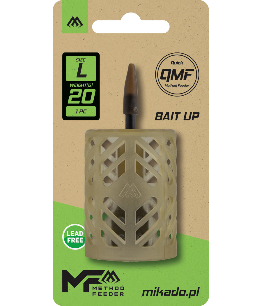 Koszyczek Zanętowy Szklanka BAIT UP FEEDER QMF roz L 20g 1szt Mikado