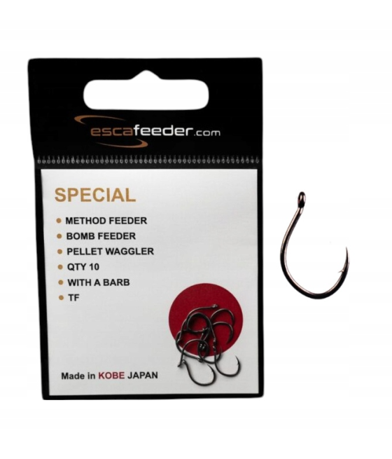 Haczyki Esca Feeder SPECIAL 10 Zzadziorowe 10szt