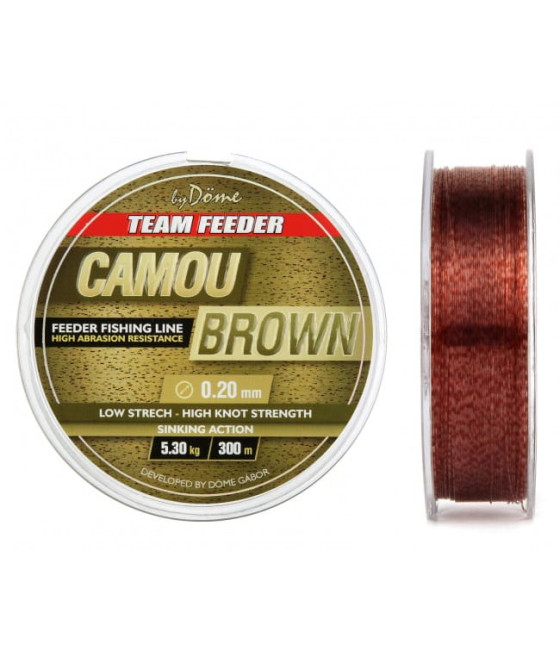 ŻYŁKA BY DÖME TEAM FEEDER CAMOU BLUE LINE 0,22 MM