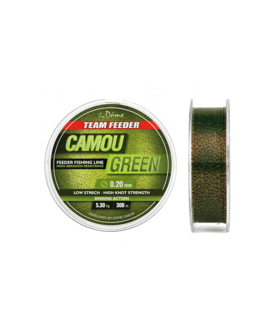 ŻYŁKA BY DÖME TEAM FEEDER CAMOU GREEN LINE 0,22 MM