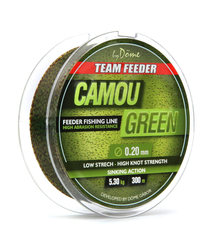 ŻYŁKA BY DÖME TEAM FEEDER CAMOU GREEN LINE 0,22 MM