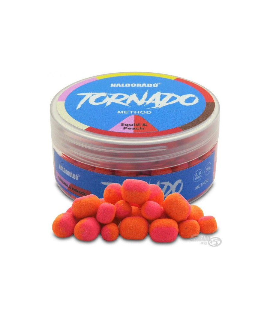 KULKI HALDORADO TORNADO METHOD FEEDER - KAŁAMARNICA BRZOSKWINIA 6-8MM WAFTERS