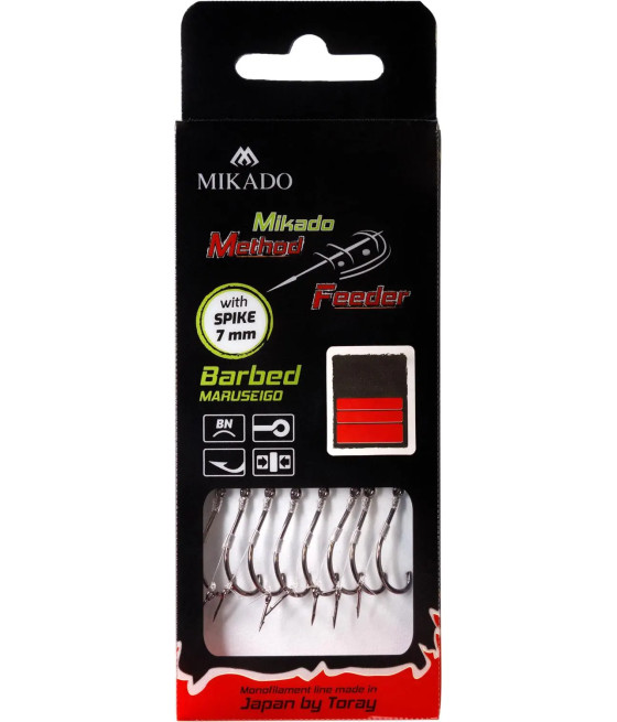Przypony Mikado Zadziorowe Igła Maruseigo 10cm roz 4 żyłka 0,28mm