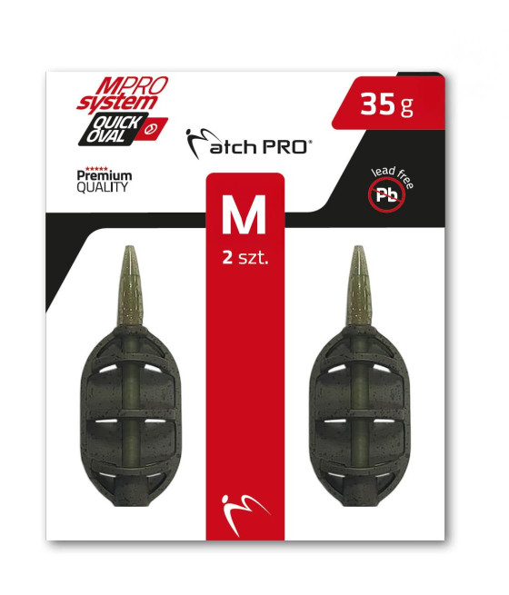 MatchPro Quick Oval System Method M 35g 2szt. podajniki