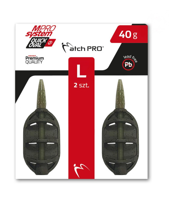 MatchPro Quick Oval System Method L 40g 2szt. podajniki