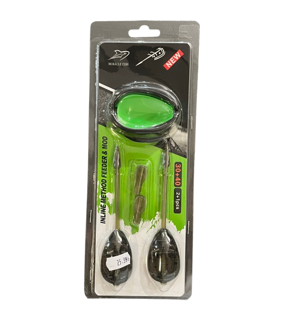 Zestaw Podajników Miracle Fish L 30+40g + Foremka Wyciskana