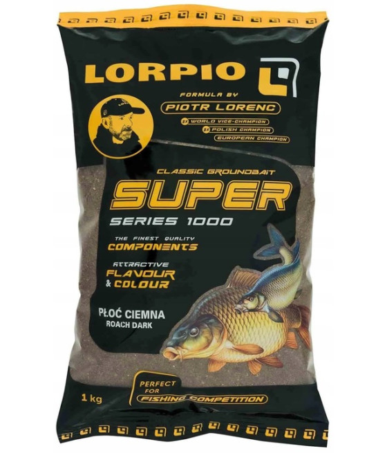 Zanęta Lorpio Super Series 1000 Płoć Ciemna Roach Dark 1kg