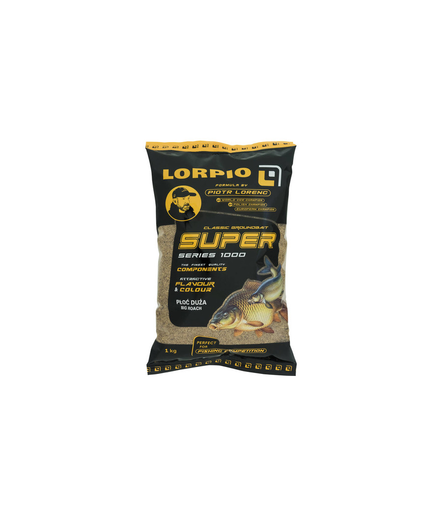Zanęta Lorpio Super Series 1000 Płoć Duża Big Roach 1kg Zanęta Lorpio Super Series 1000 Płoć Duża Big Roach 1kg
